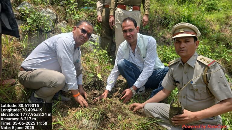 विश्व पर्यावरण दिवस के अवसर पर वृक्षारोपण एवं स्वच्छता अभियान का आयोजन