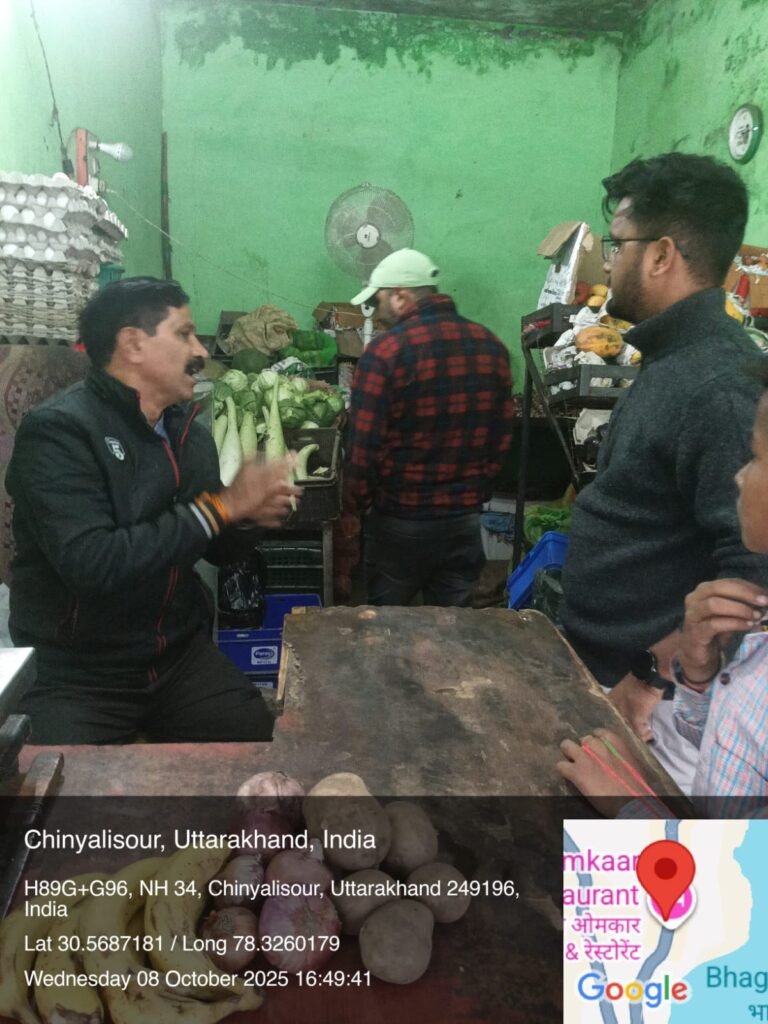 नगर पालिका चिन्यालीसौड़ ने सिंगल यूज़ प्लास्टिक पर चलाया विशेष निरीक्षण  पाँच दुकानदारों पर चालान, ₹1700 वसूली