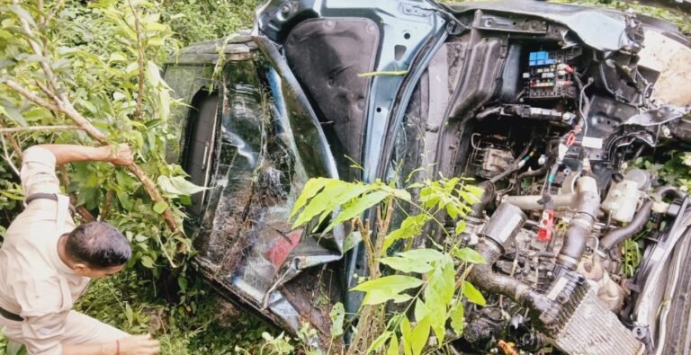30 फीट गहरी खाई में समाई SUV, मौत को मात देकर सुरक्षित निकला चालक