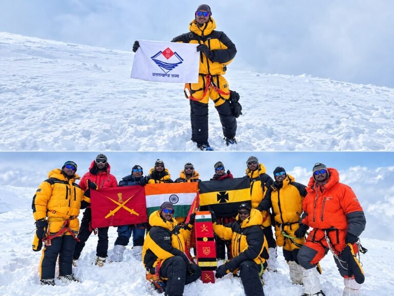 🏔️ माउंट माना फतह कर धर्मेंद्र सिंह राणा ने रचा गौरवपूर्ण इतिहास